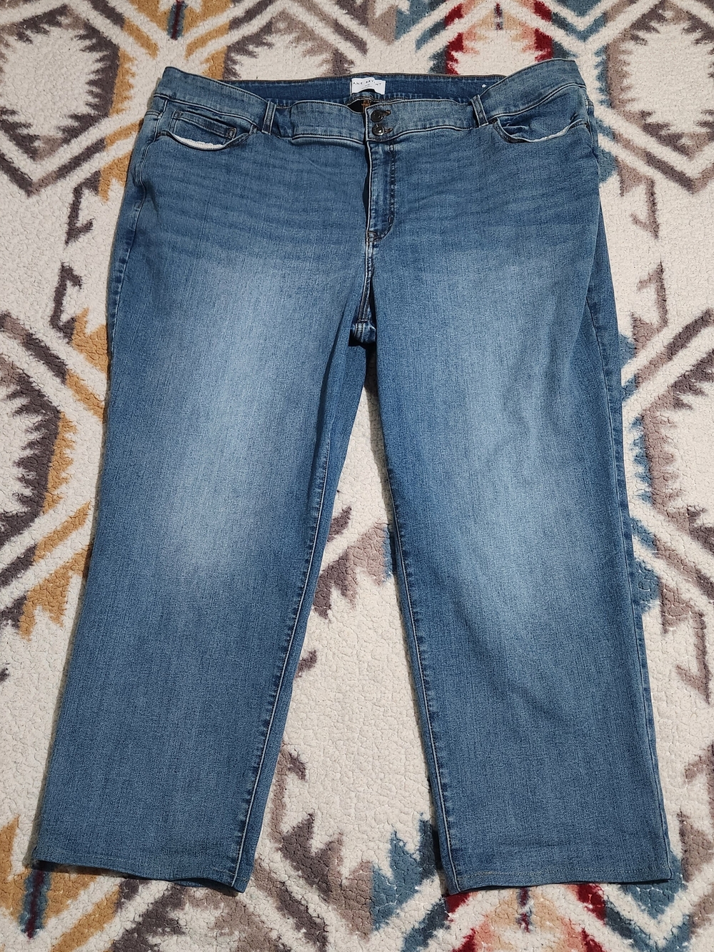 Lane Bryant Mid-Rise Straight Women's Blue Jeans Size 30/32